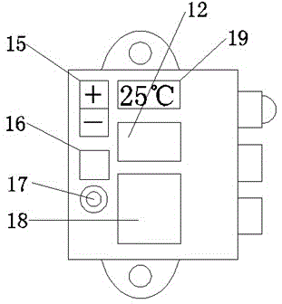 A temperature-controlled intelligent lock for anti-theft doors