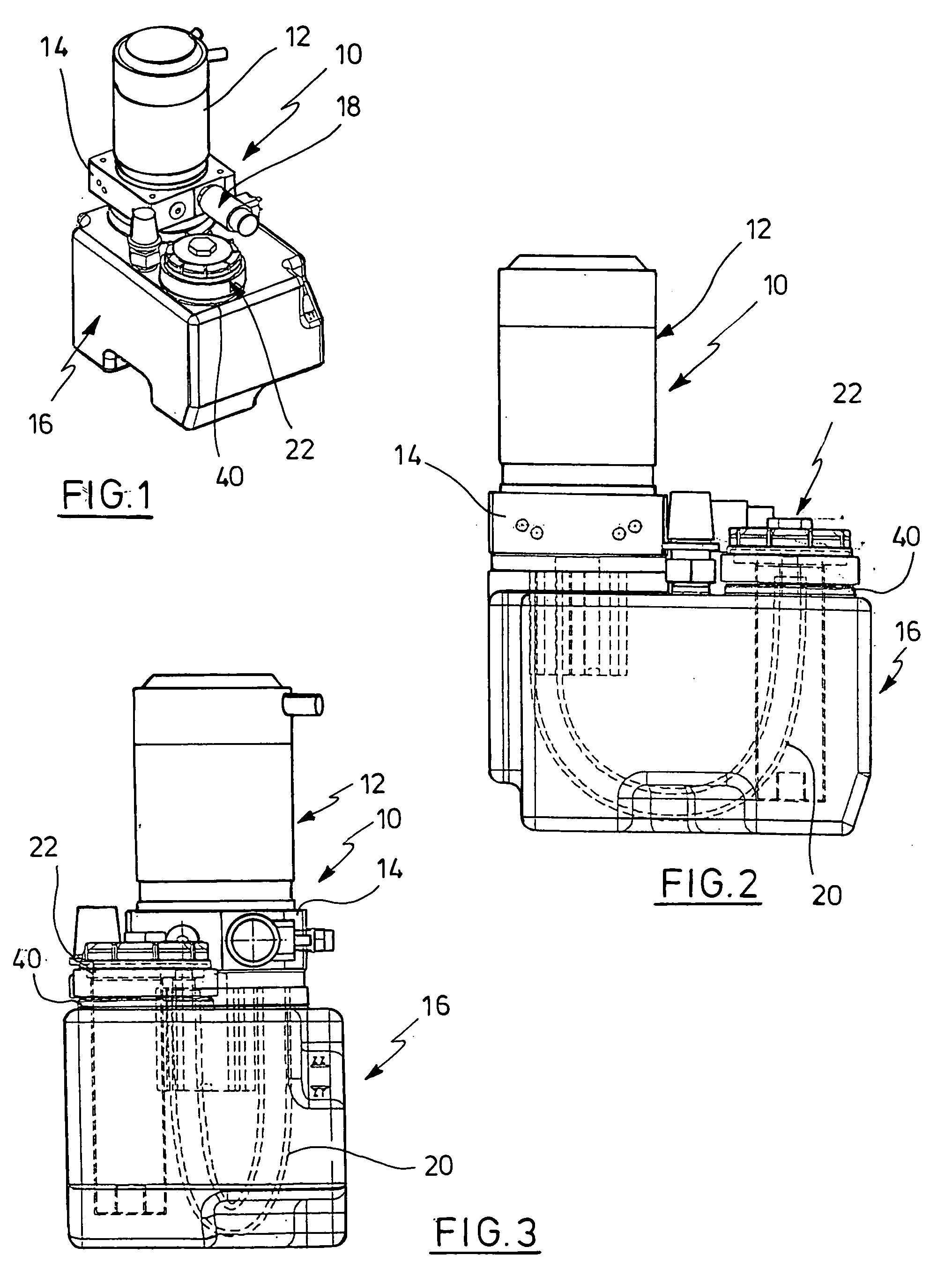 Hydraulic unit for industrial trucks