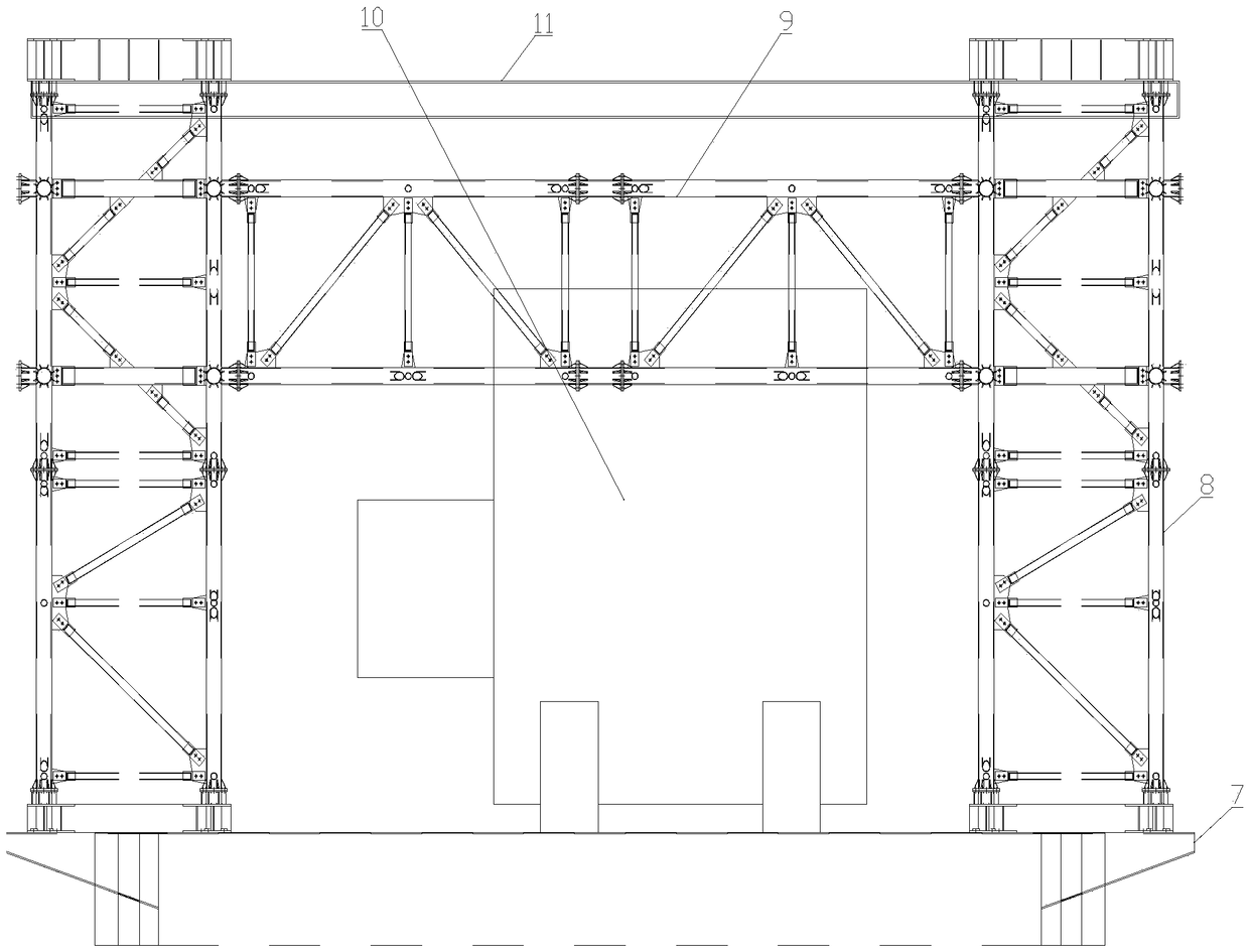 Construction method of parallel operation of steel pipe arch construction, laying and erecting