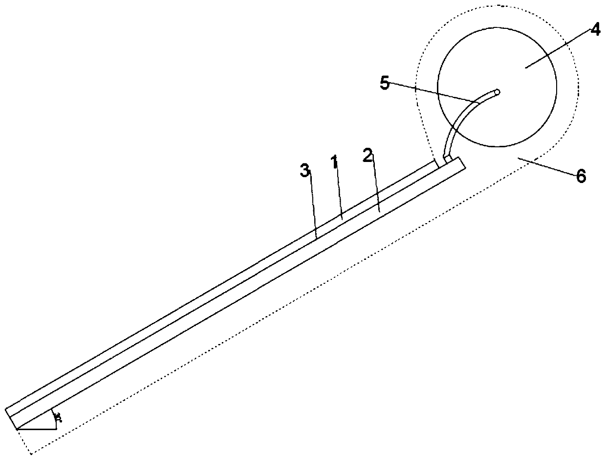 Solar photovoltaic and photo-thermal composite heat collection device