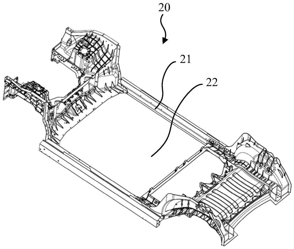 Power battery pack and vehicle body integrated structure of vehicle and vehicle