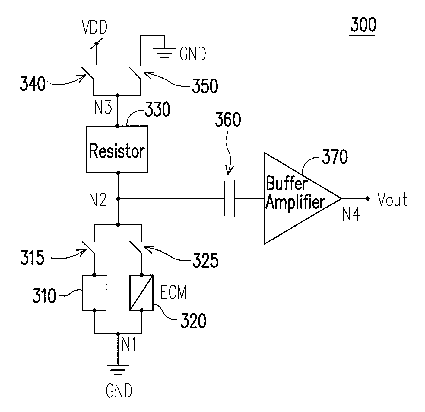 Alternative sensingsensing circuit for MEMS microphone and sensingsensing method therefof