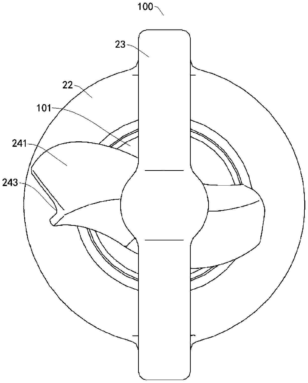 Laundry treatment device, nozzle and spray assembly for laundry treatment device