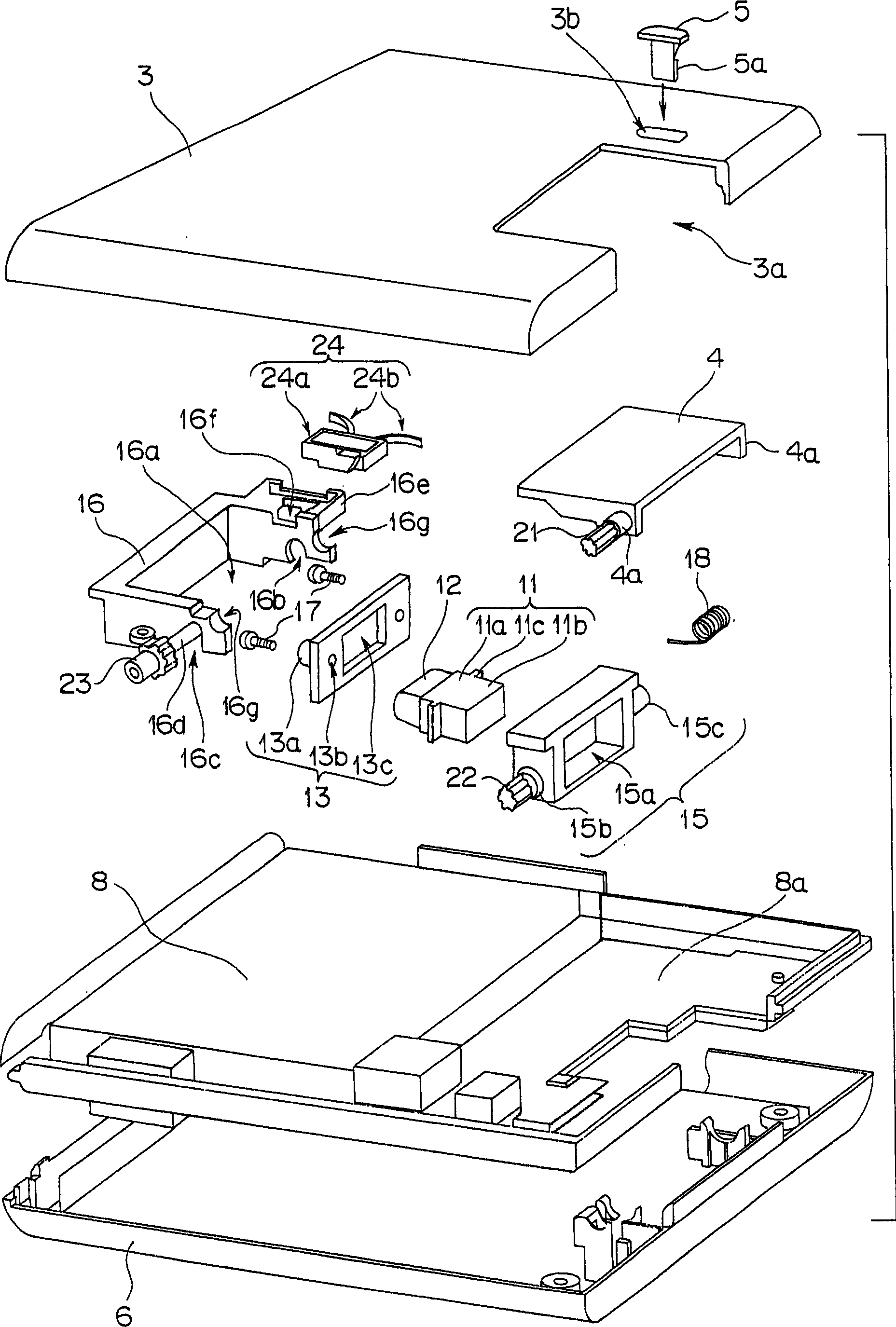 Portable information terminal mounting apparatus