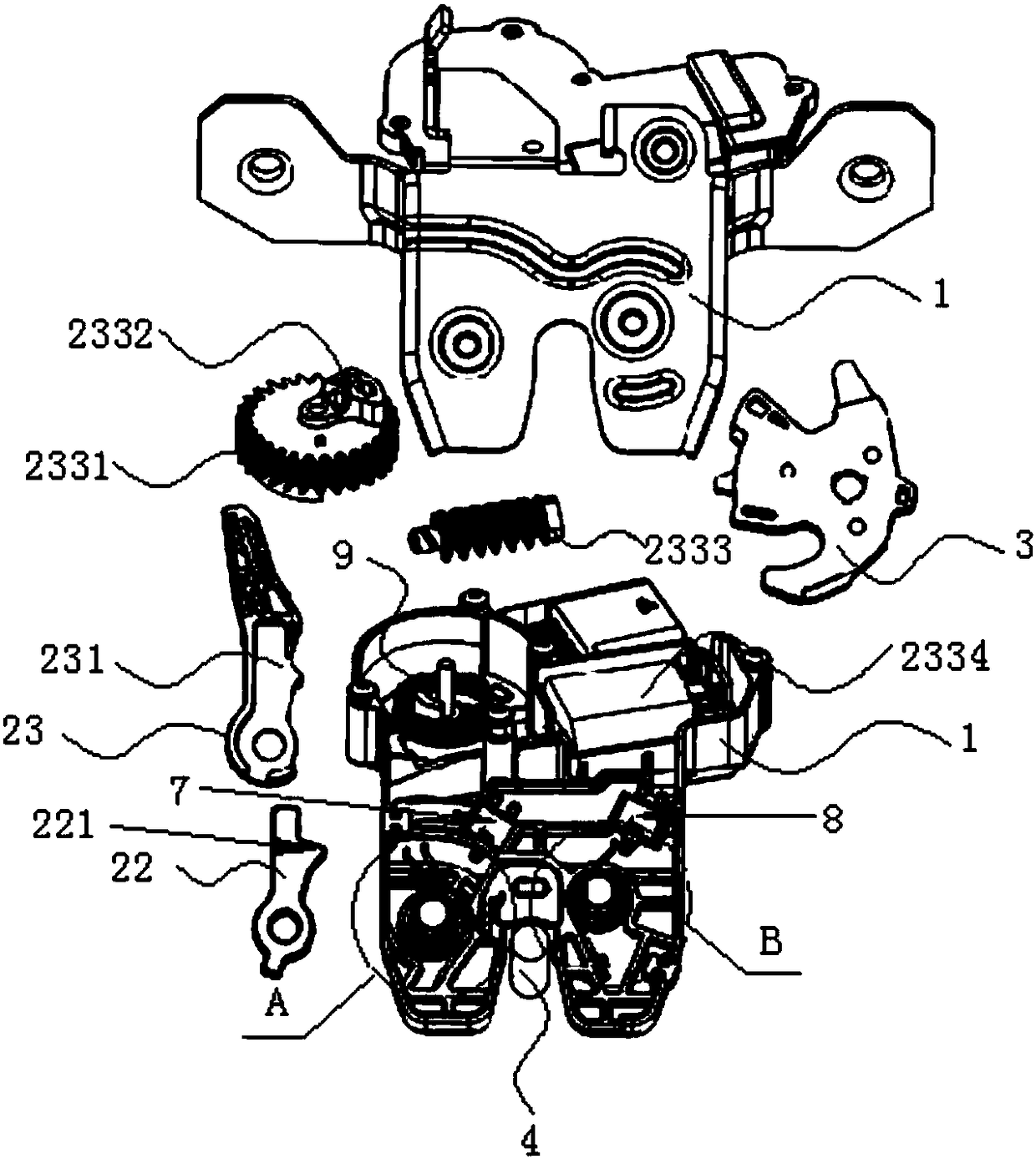 Electric unlocking device for automobile door lock