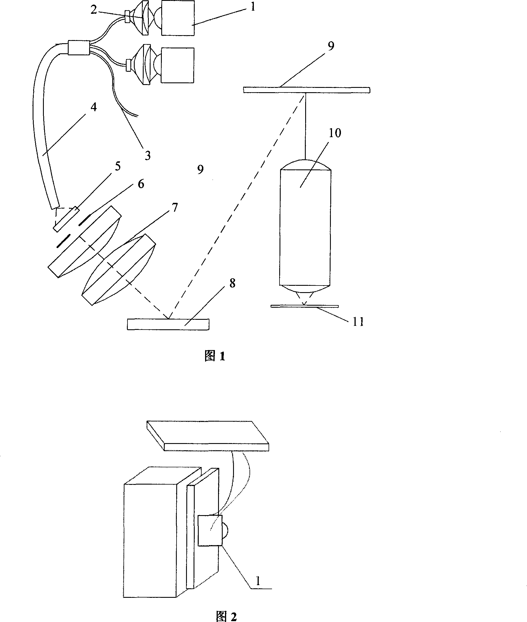 Non-mask write through photo-etching machine with ultrahigh strength LED light source