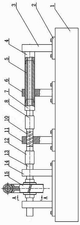 Calibration device for underground bit pressure and torque measurement short section