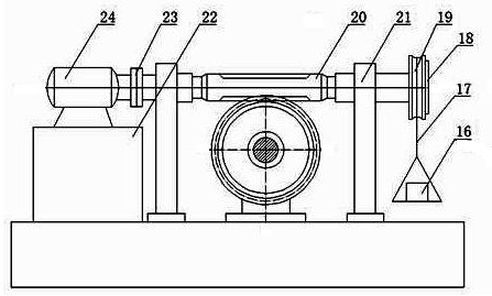 Calibration device for underground bit pressure and torque measurement short section