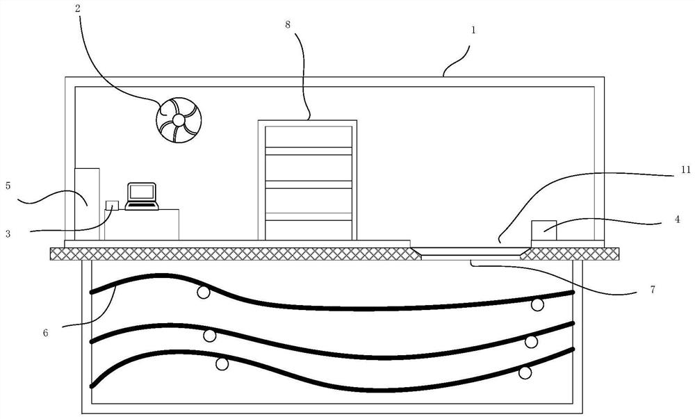 Mobile intelligent integrated cable installation workshop and construction method