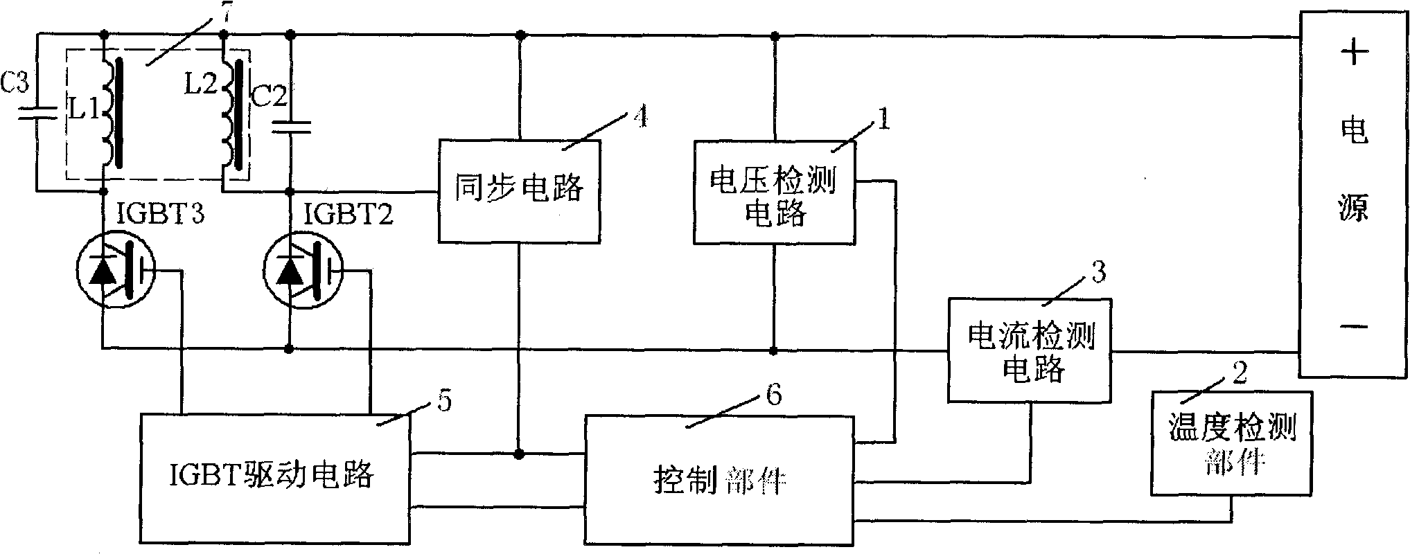 Convection heating control method of electromagnetic oven and heating control device