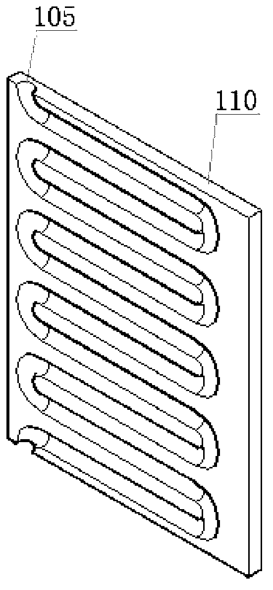 Compact type electric vehicle battery liquid cooling device