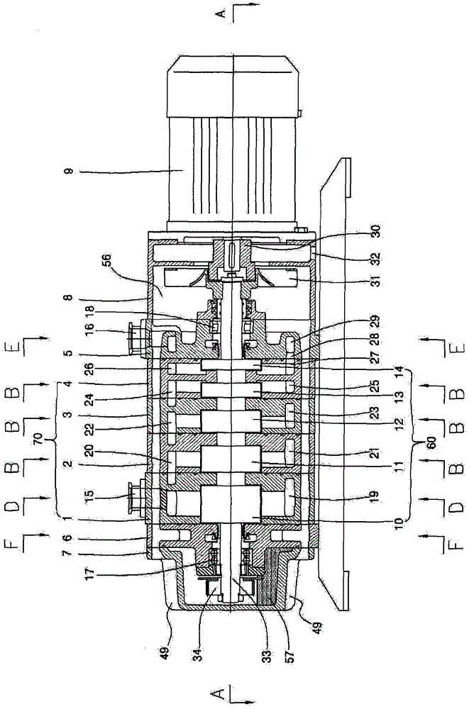 Multistage dry vacuum pump