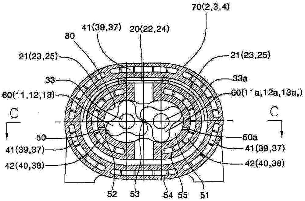 Multistage dry vacuum pump