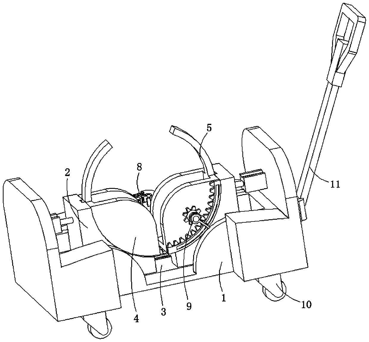 Aircraft tire mounting device