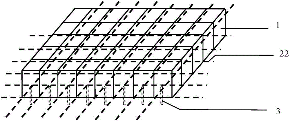 Hardwood branch inverted cuttage method, cuttage device and seedling growing container