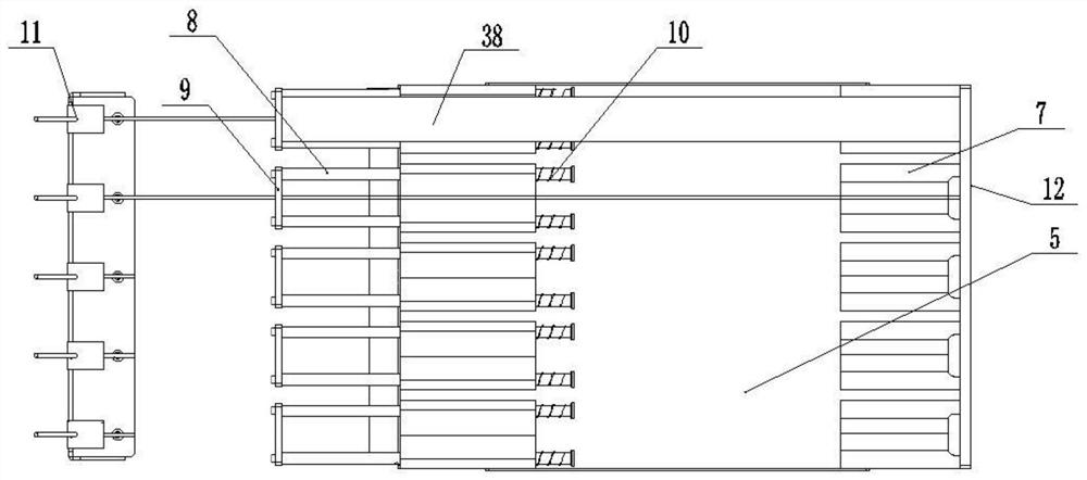 Intelligent reinforcing steel bar weighing and length measuring mechanism and weight deviation marking all-in-one machine comprising the same