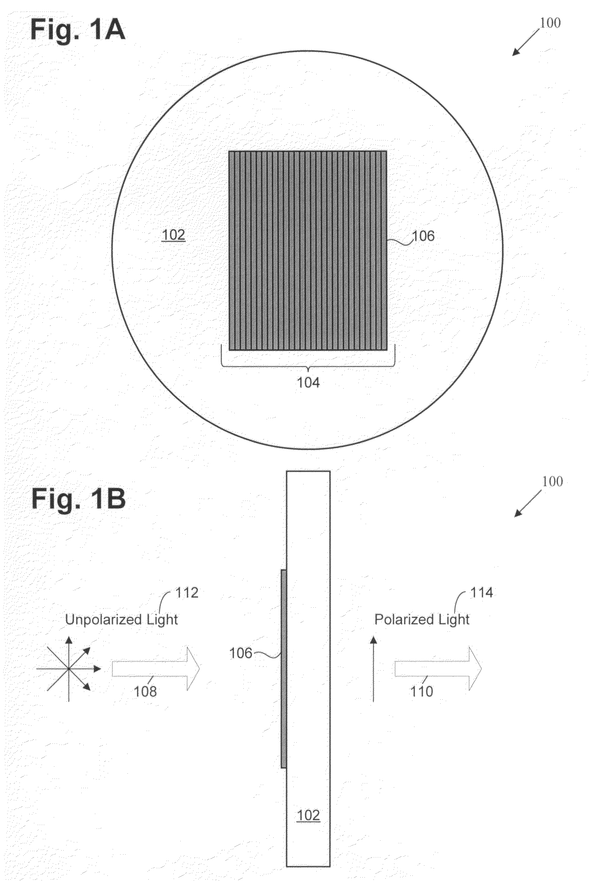 Optical polarizer with nanotube array