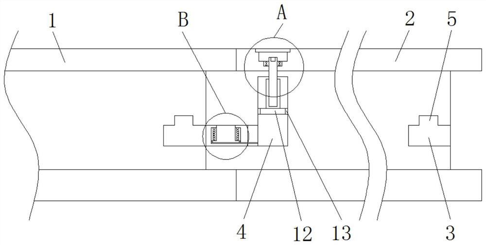 Urban rail transit rail quick connecting device