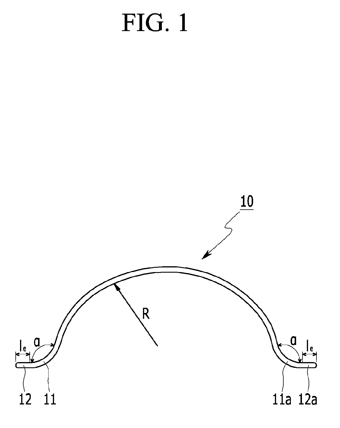 Arched steel fibers for reinforcing cement-based material