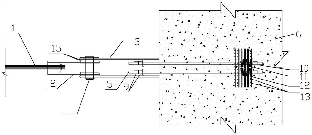 A buckle cable anchoring method for a cable hoisting system