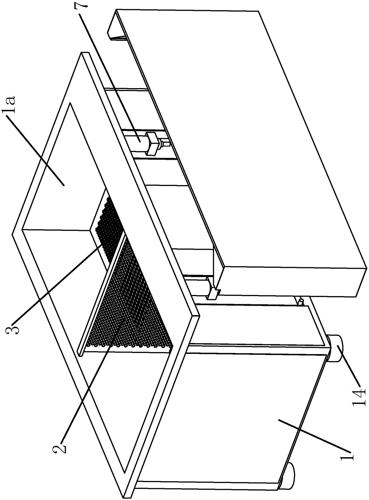 Ice water tank ascending and descending stably