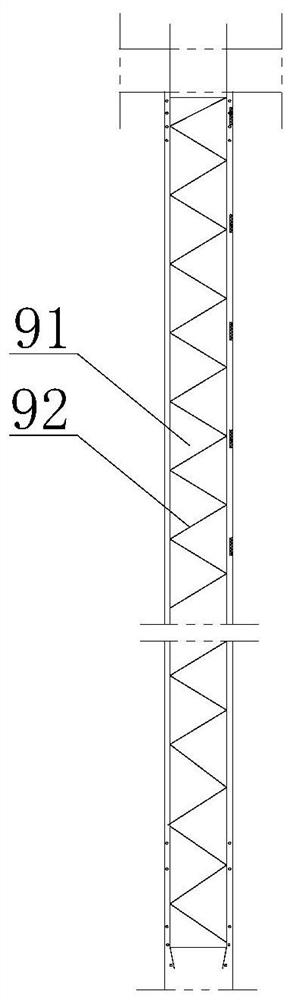 Underground continuous wallboard structure