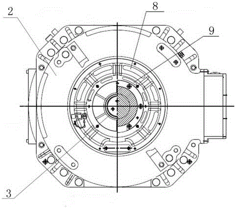 High speed train totally enclosed type permanent magnetic traction motor