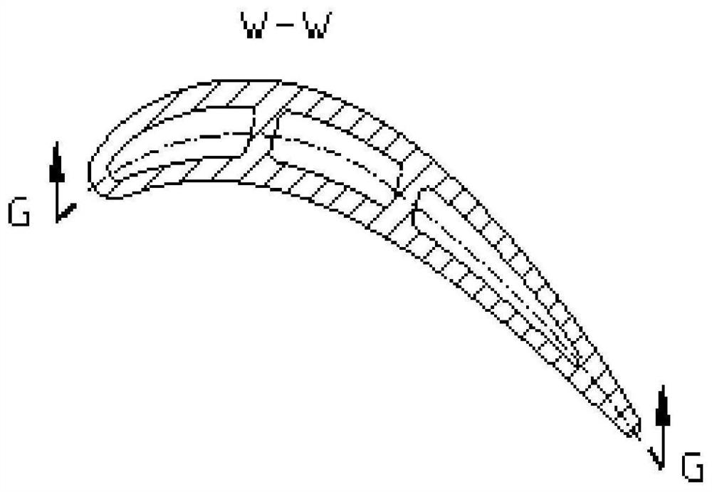 A low-pressure turbine air-cooled blade