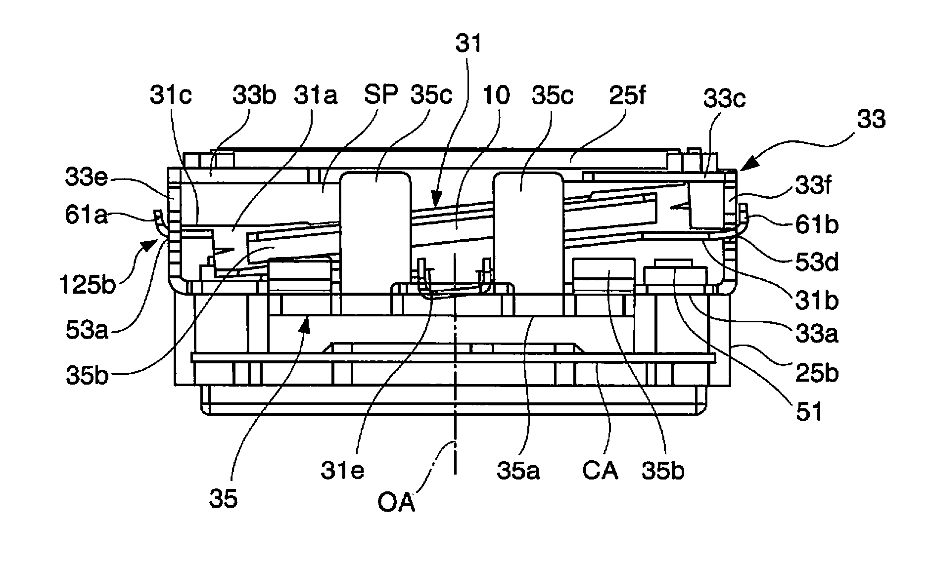 Compensation Element Adjustment Mechanism and Projector