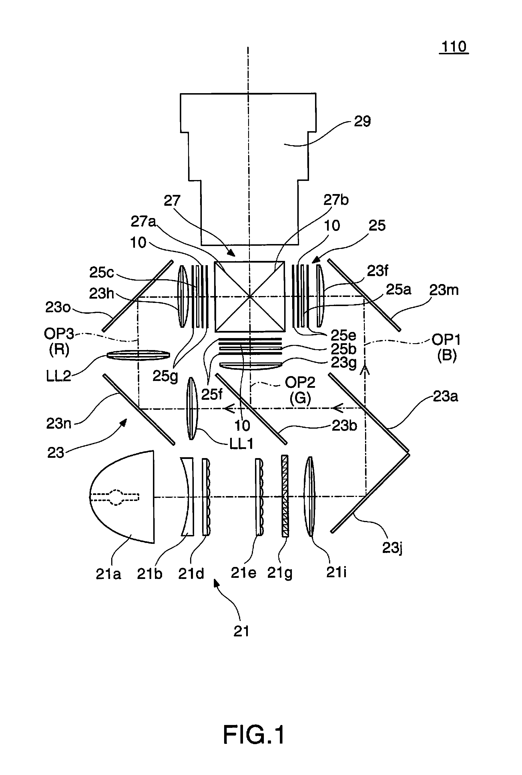 Compensation Element Adjustment Mechanism and Projector