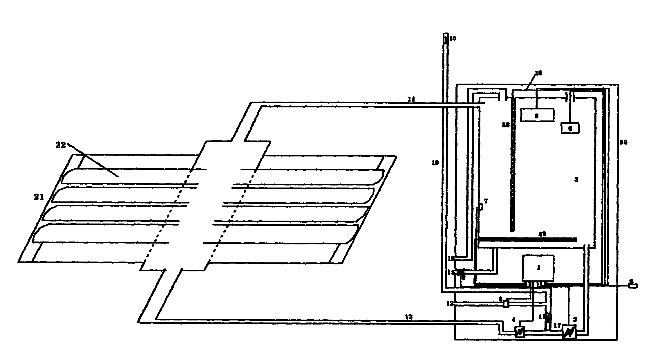 Light-controlled constant-temperature nonpressurized detachable solar water heater