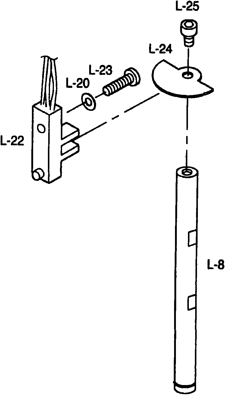 Original point control mechanism for magnetic inductor adopted in pattern stitching machine