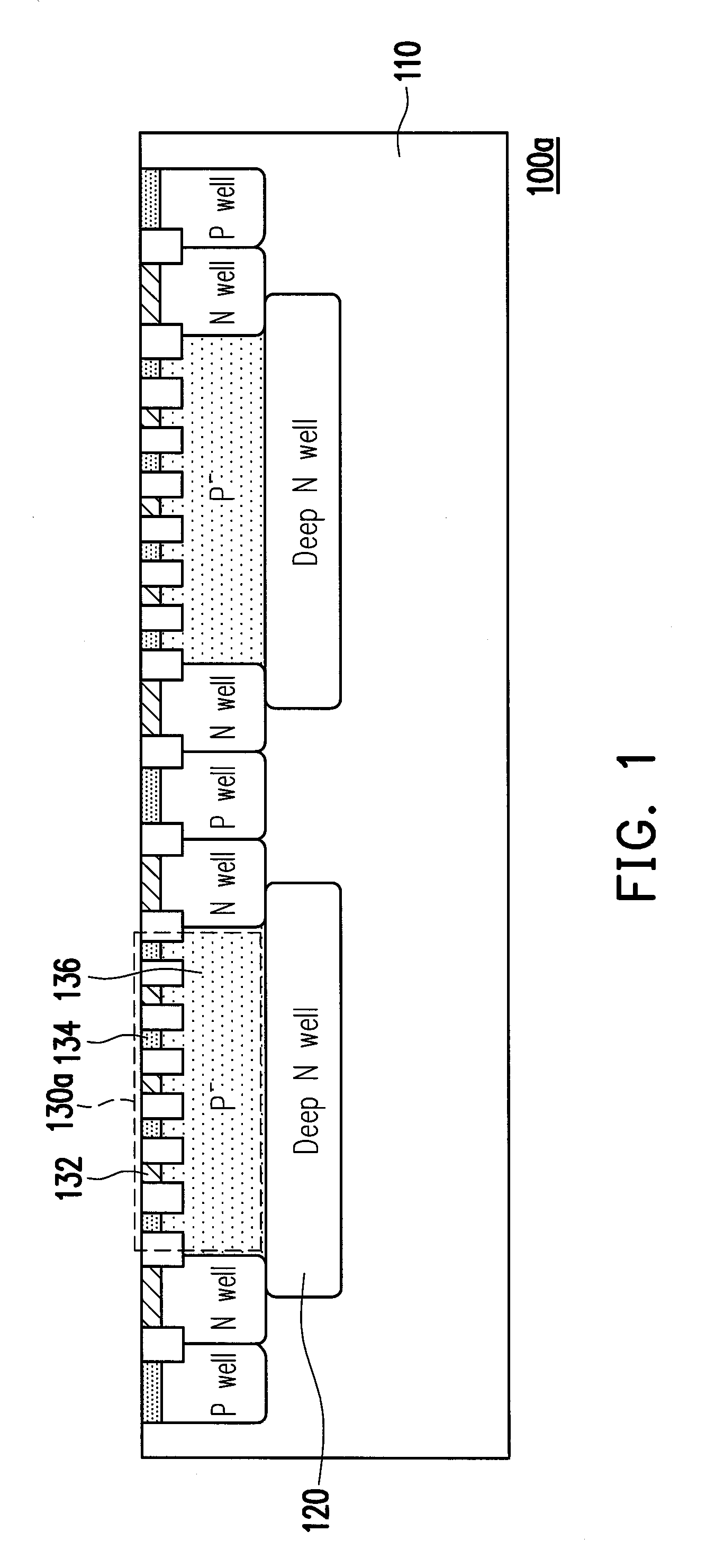 Si photodiode with symmetry layout and deep well bias in CMOS technology