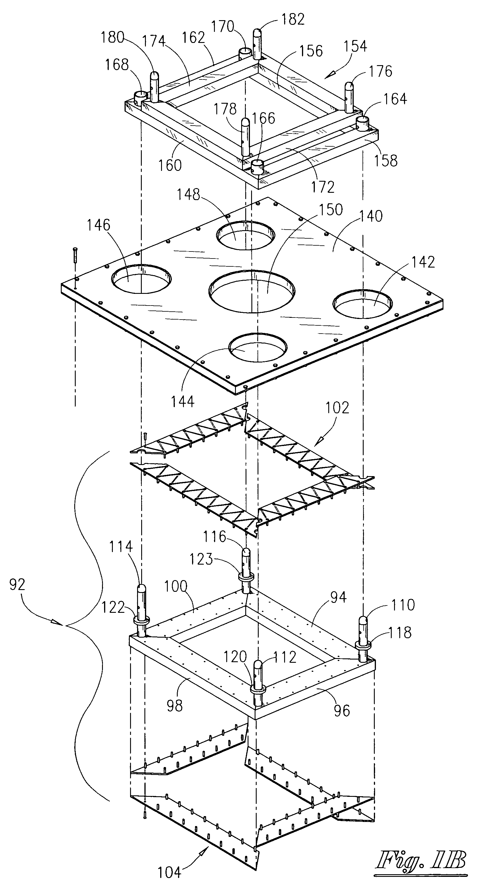 Apparatus and method for supporting structures on offshore platforms