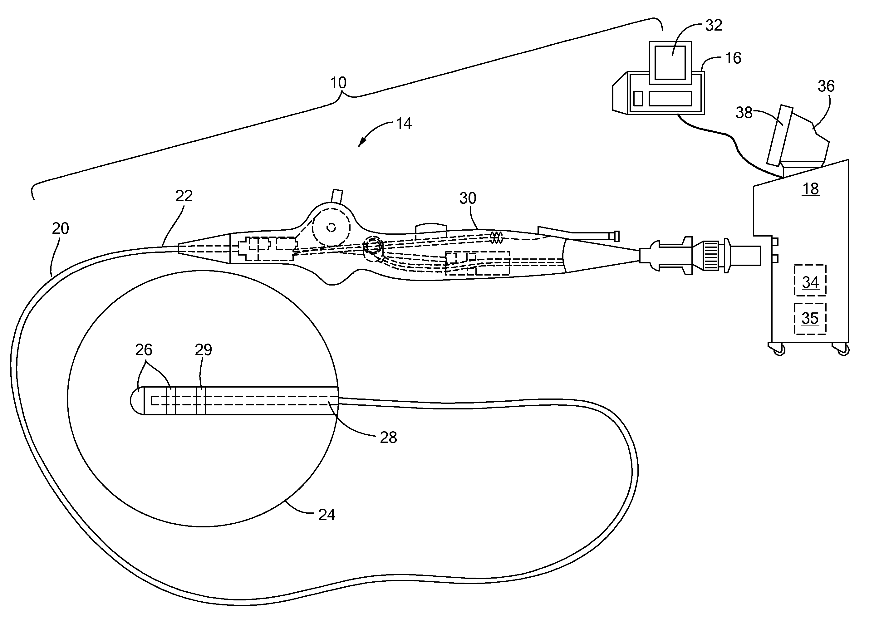 Ablation device and method for electroporating tissue cells