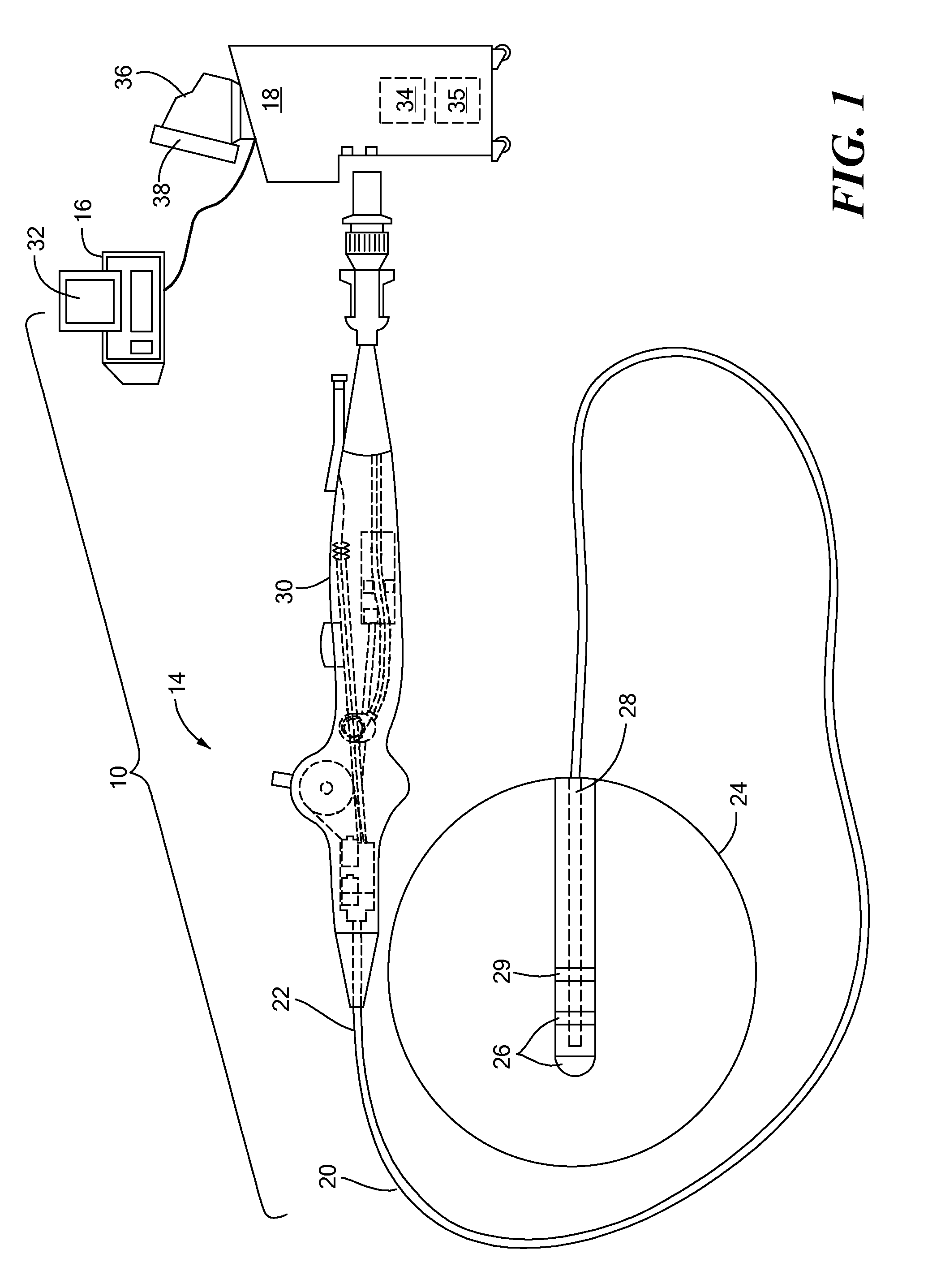 Ablation device and method for electroporating tissue cells