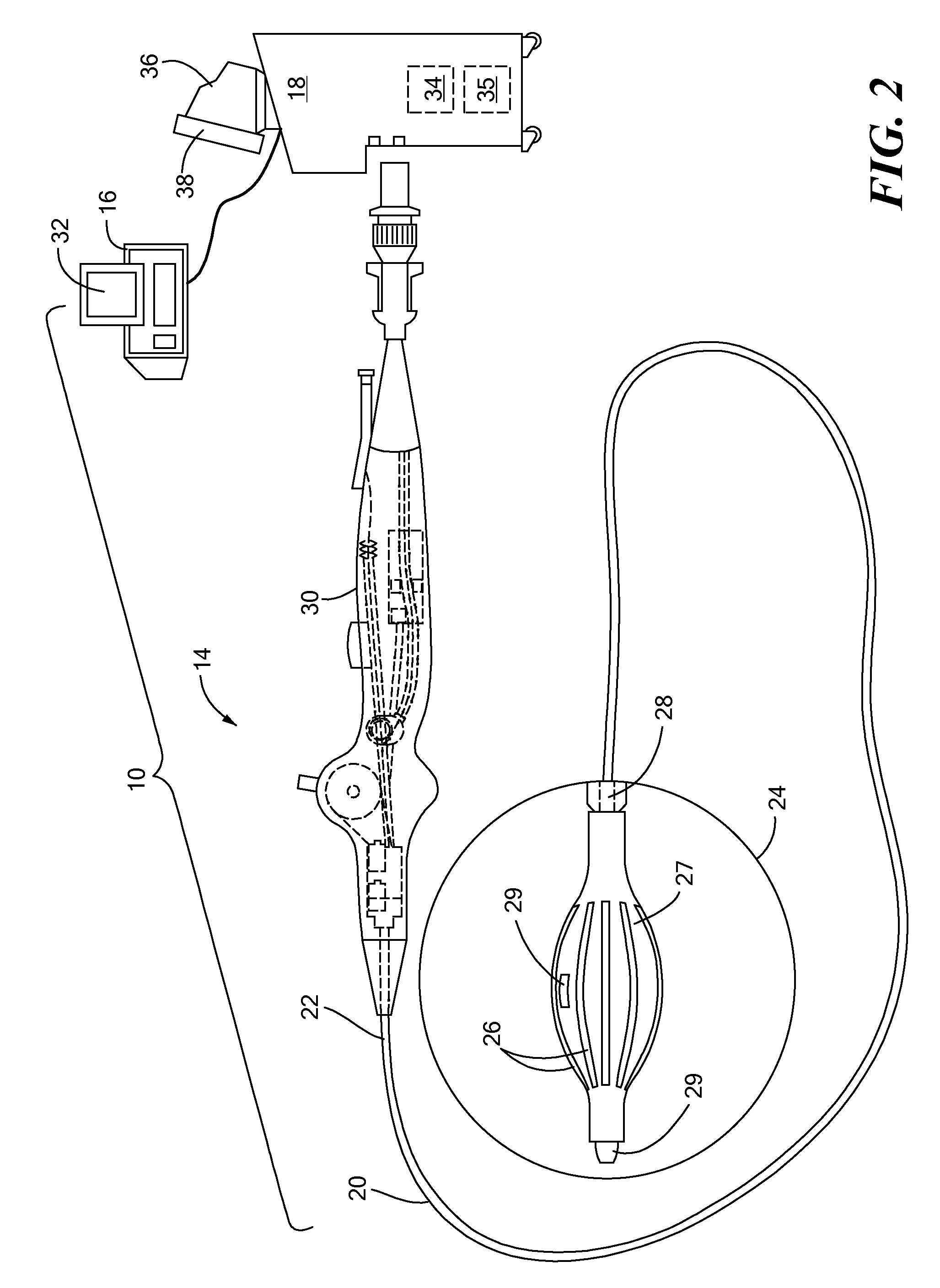 Ablation device and method for electroporating tissue cells