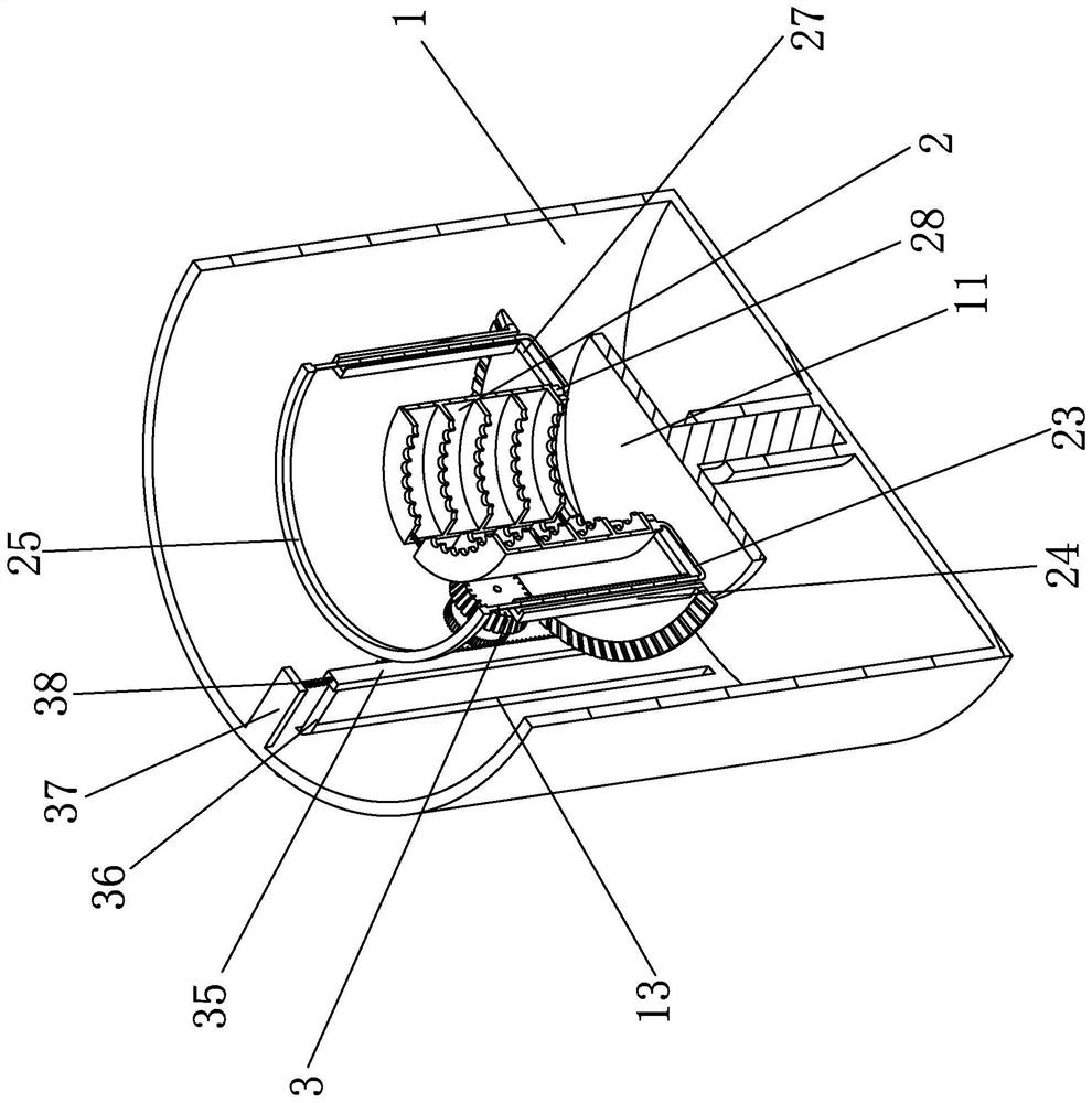 A mop wringer device