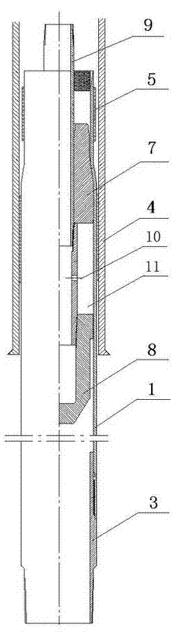 Tail pipe completion method by plugging expandable casing on top of screen pipe