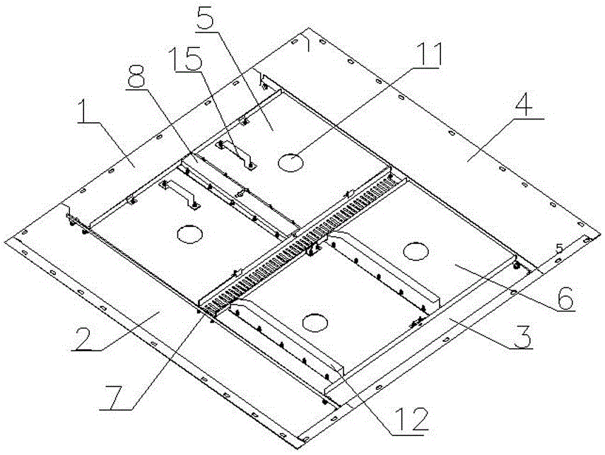 Elevator decoration suspended ceiling capable of preventing ceiling core fall