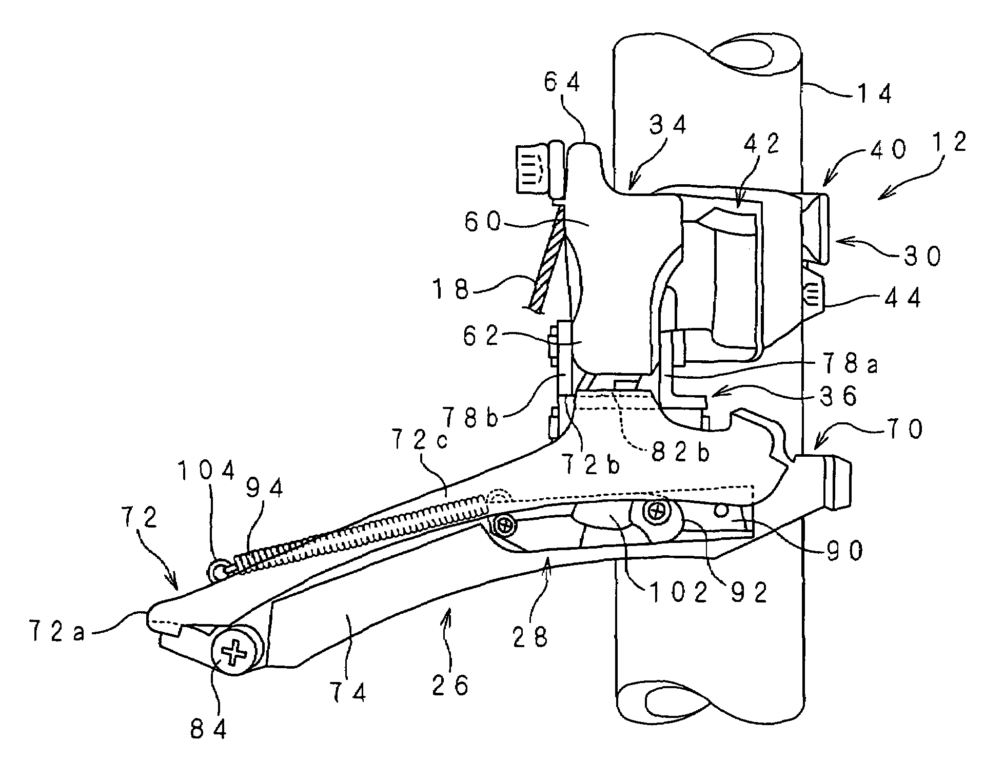 Bicycle front derailleur