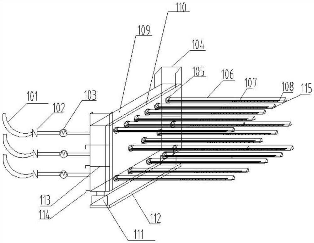 Adjustable high-efficiency sintering machine loosening device and use method