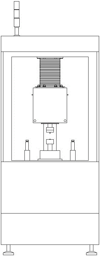 A high-efficiency ultra-precision glass lens non-isothermal molding equipment and molding method