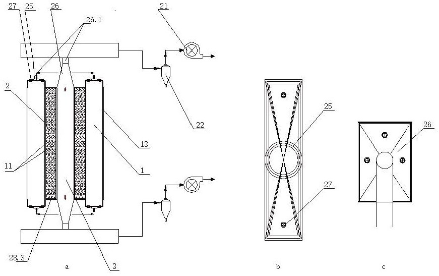 A sintering flue gas circulation online purification synchronous waste heat recovery system based on vertical sintering