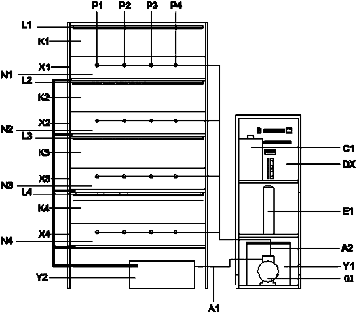 Plant cultivation mist plough system and small-scale plant factory utilizing system