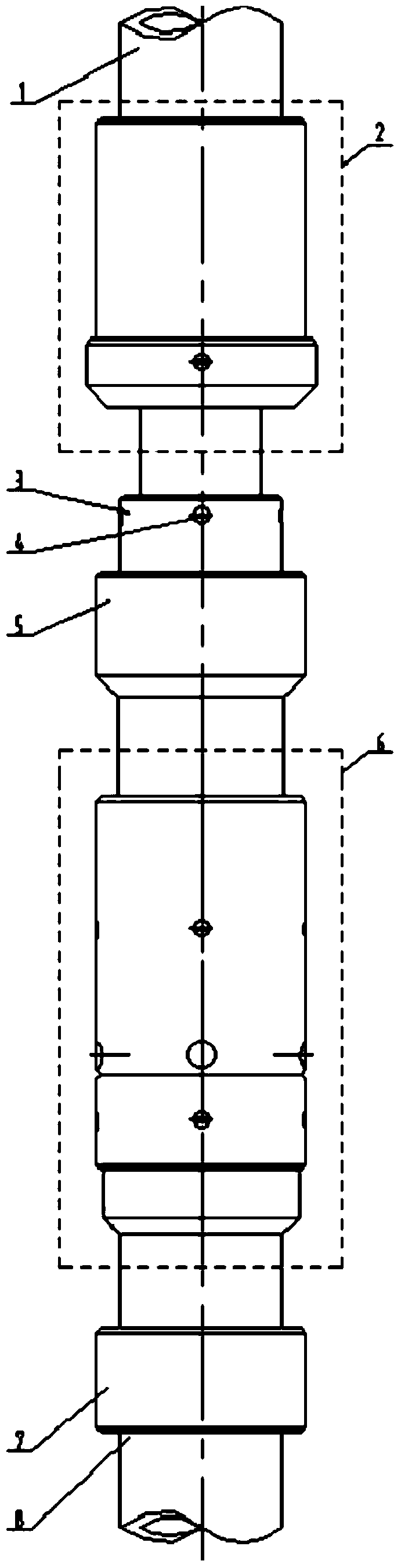 A string and method for downhole oscillation distribution process of water injection well