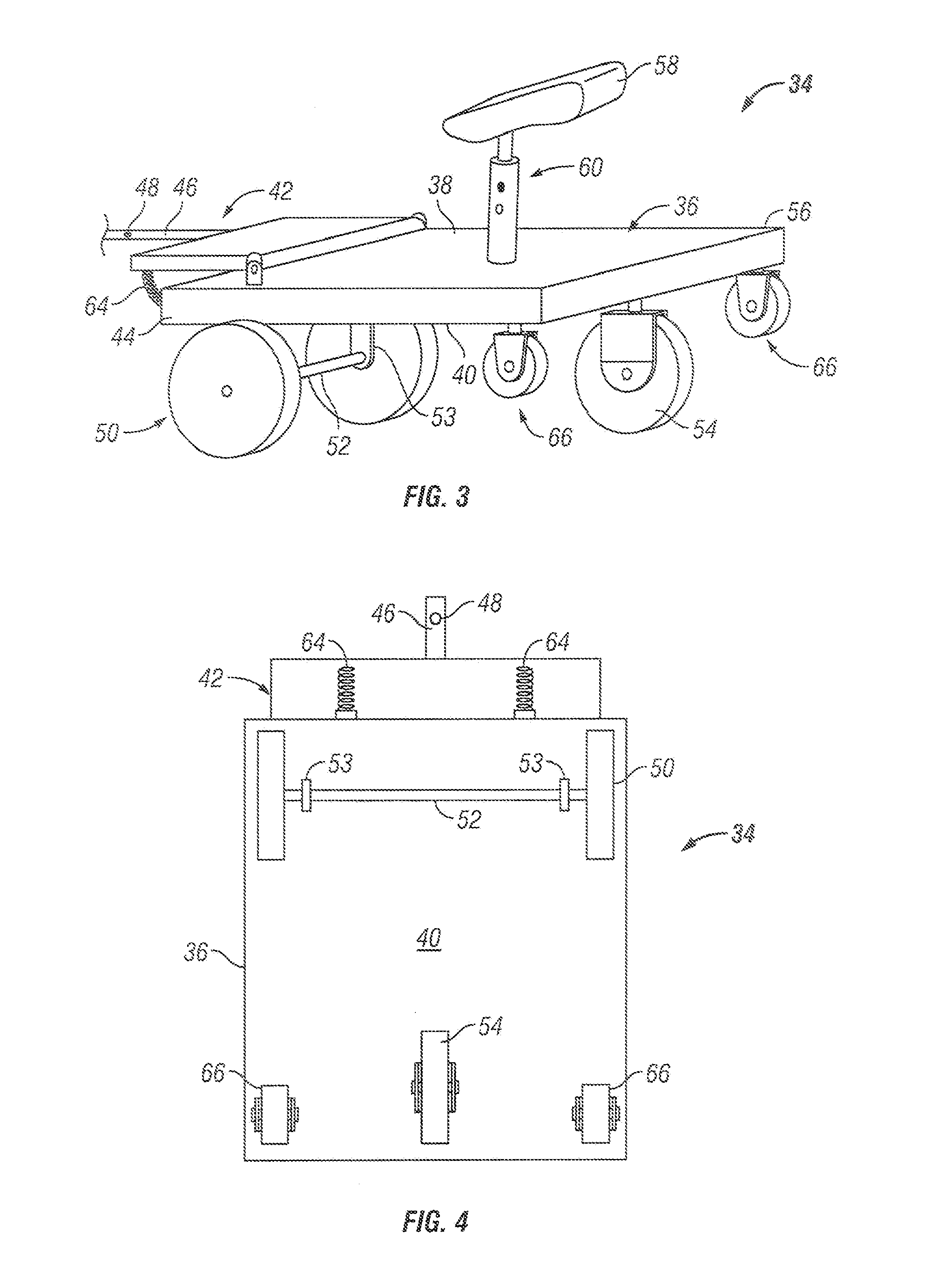 Sulky for self-propelled machines