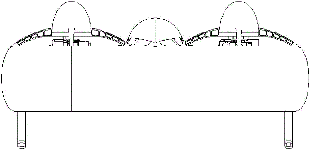 Rectangular combination ducted aircraft and flight control system and method thereof