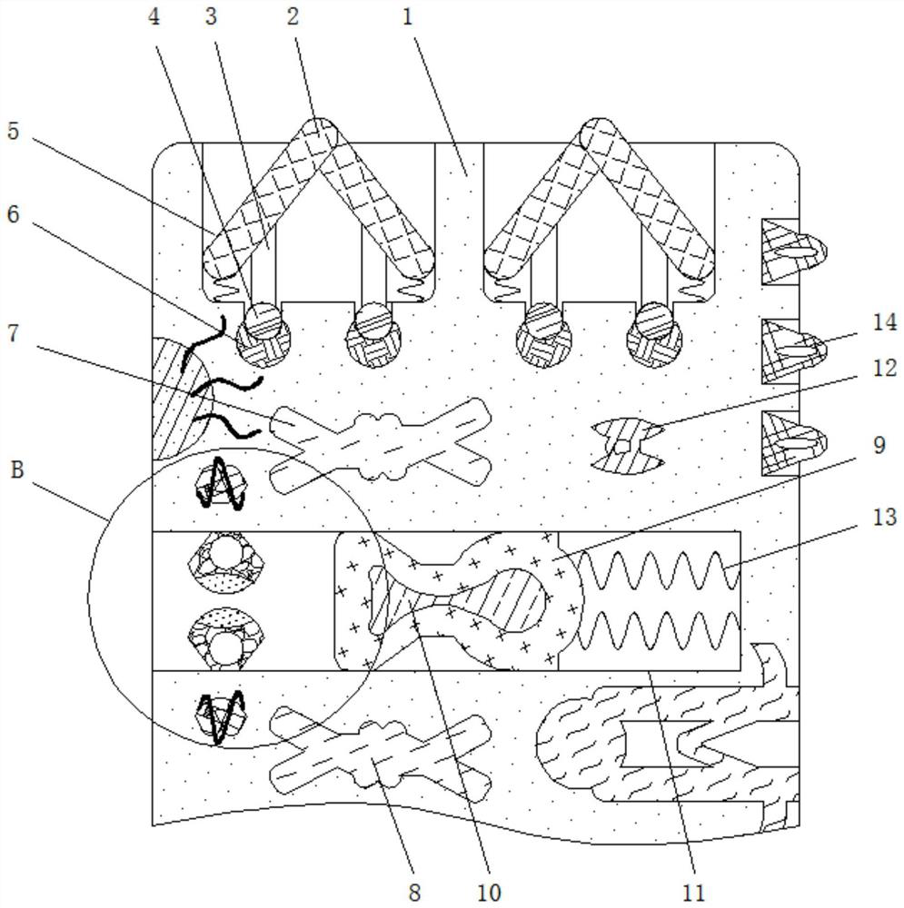 Containing box for detecting package of electronic vacuum device