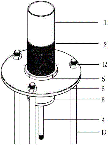 Automatic descent control device for high-pressure gas impact hypocenter